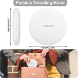 Travel Makeup Mirror With LED Light, Magnifying Mirror With Light Perfect Wife Birthday Gift Ideas, 3.5 Inches 2 Side Compact Mirror Portable For Handbag, Purse, Pocket