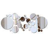 Big And Small Circles Mirror Sticker 3D Stereo Acrylic Wall Decoration